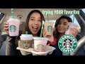 Trying MY Subscribers FAVORITE Starbucks Drinks