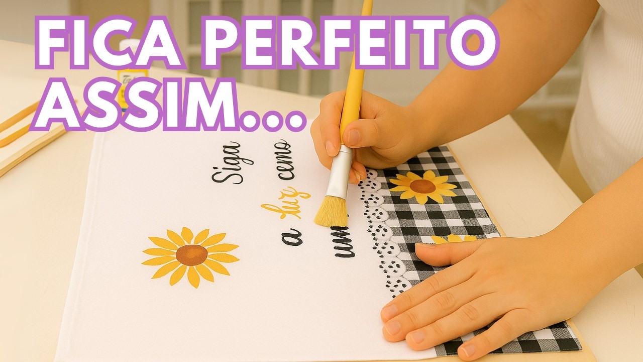 Truque PRA VIDA TODA: Estampa Xadrez no Tecido FÁCIL e LINDA!