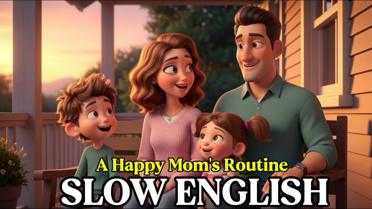 A Happy Mom’s Productive Routine | Learn English with This Heartwarming Story ✨