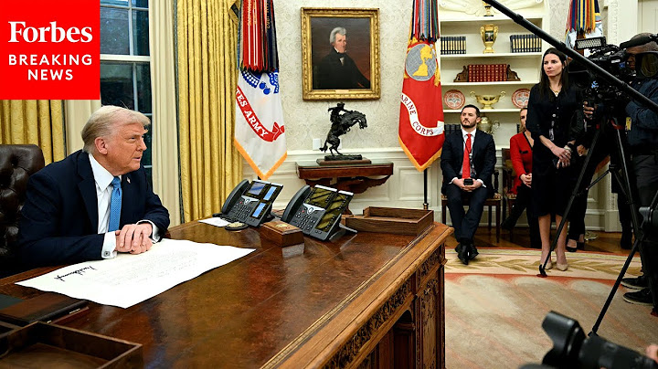 BREAKING NEWS: Trump Signs New Executive Orders While Taking Questions From Reporters In Oval Office