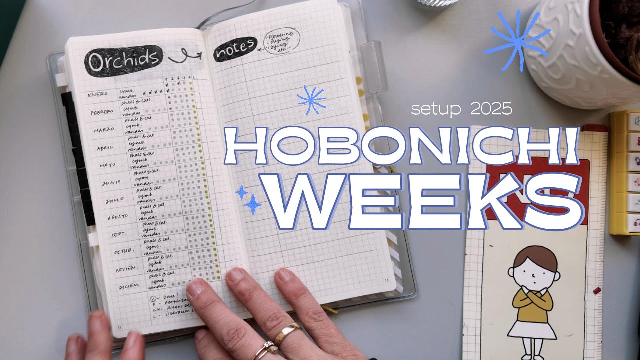 Hobonichi Weeks setup: Sistema Wellness y Planificación 2025 | AGENDA para el AUTOCUIDADO 🧘‍♀️