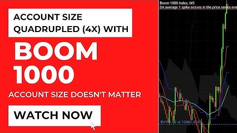 Boom 1000–How I Quadrupled (4X) My $10 Account #boomandcrash #boomandcrashstrategy