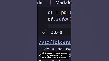 Pandas read_csv() 5x faster with pyarrow!