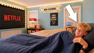 I Built A Bedroom Movie Theater For My Brothers