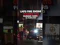LAFD Fire Engine Crashes Into Parked Cars In Sunland