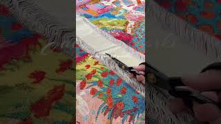 Do you like textured jacquard fabrics with a luxury touch?#jacquardworks #cutting #tapestry #diy