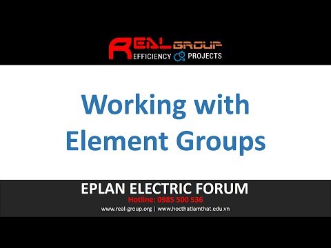Working with Element Groups | EPLAN Education