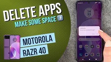 Motorola Razr 40 - How to delete apps / How to uninstall apps • 📱 • 🔲 • 🚮 • Tutorial