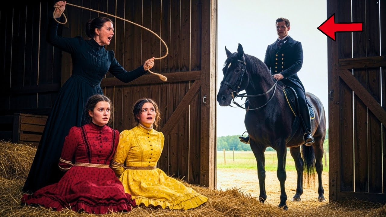 Macecha sváže a bije sestry ve stodole, ale svobodný vévoda slyší křik a šokuje všechny