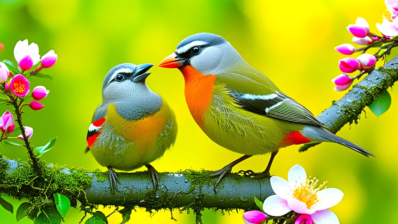 🔴LIVE 4K Cottage Garden Bird Feeder: Cardinals, Woodpeckers, Song Birds, Bees, and Flowers