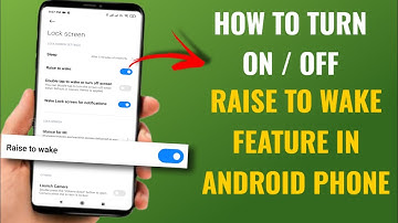 How To Turn On / Off Raise To Wake Feature In Android Phone | Ft. Poco | English