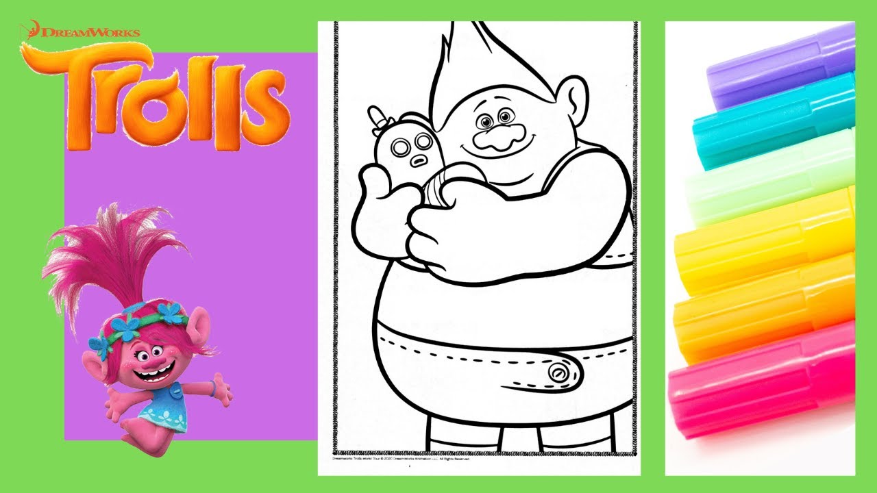 How To Color | Trolls Biggie | Crayola Markers