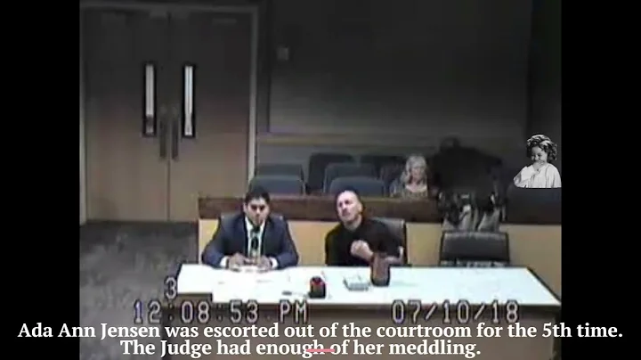 Meddling ada ann jensen escorted out of the courtr...