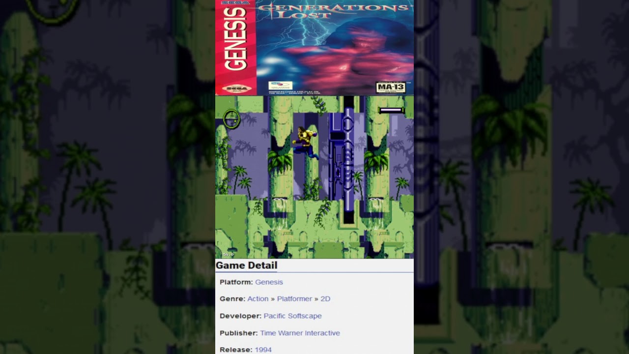 Generations Lost (Sega Genesis) (1994), прохождение игры на 100% 
