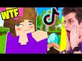 REAGISCO ai TIKTOK BANNATI VIRALI di MINECRAFT ITA!