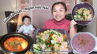 Làm Mâm Sứa Trộn Mắm Nhỉ Cay Cay Mặn Mặn | Ăn Tới Đâu Đã Tới Đó 