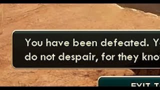 You have been defeated