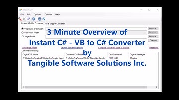 Instant C# - VB to C# Source Code Converter in Action!