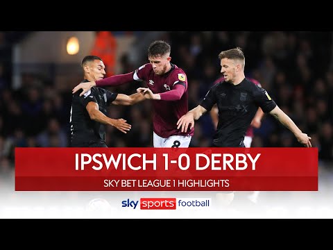 Burns fires high-flying Tractor Boys to victory! | Ipswich 1-0 Derby | League 1 Highlights