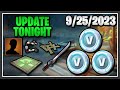 110 V-BUCKS (may change with the UPDATE TONIGHT), gr8 missions, PRODUCTIVE DAY STORY