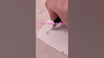How to write your name in Korean - Mia