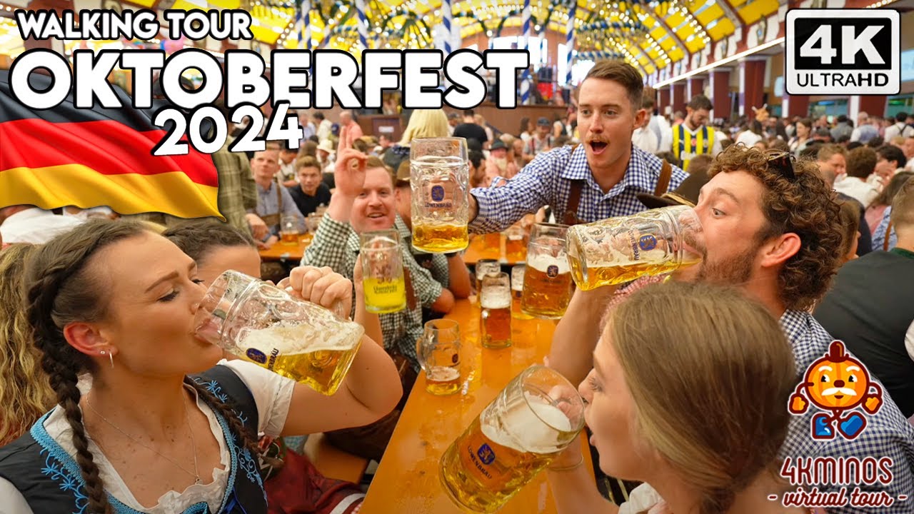 OKTOBERFEST 2024 | EL GRAN TOUR | 4K UHD | Walking Virtual Tour Germany