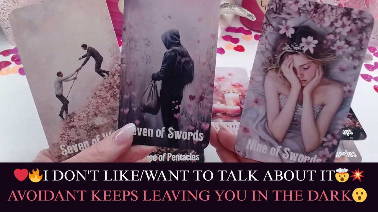 ❤️‍🔥I DON'T LIKE/WANT TO TALK ABOUT IT🤯💥AVOIDANT KEEPS LEAVING YOU IN THE DARK😮TWIN FLAME LOVE 💖✨