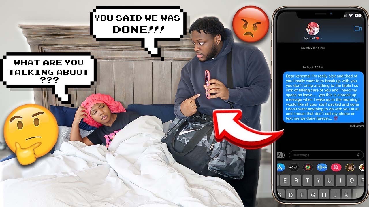 Stealing My Girlfriend Phone At 3am And Texting Myself A Break up Message *Then Leaving*