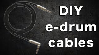 How to make an e-drum cable (stereo jack)