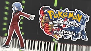 Pokemon Diamond & Pearl - Elite Four Battle Theme Piano Tutorial Synthesia screenshot 5