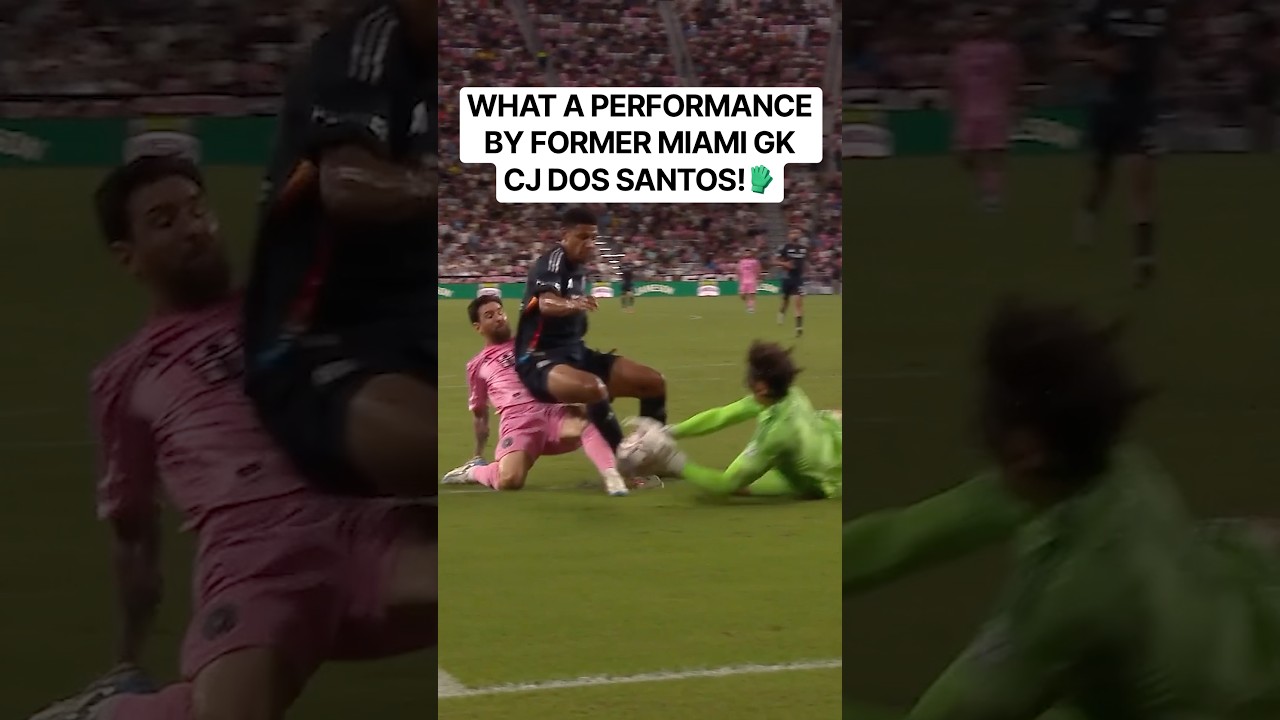 CJ dos Santos STOOD ON HIS HEAD🧤 against Messi & Miami!