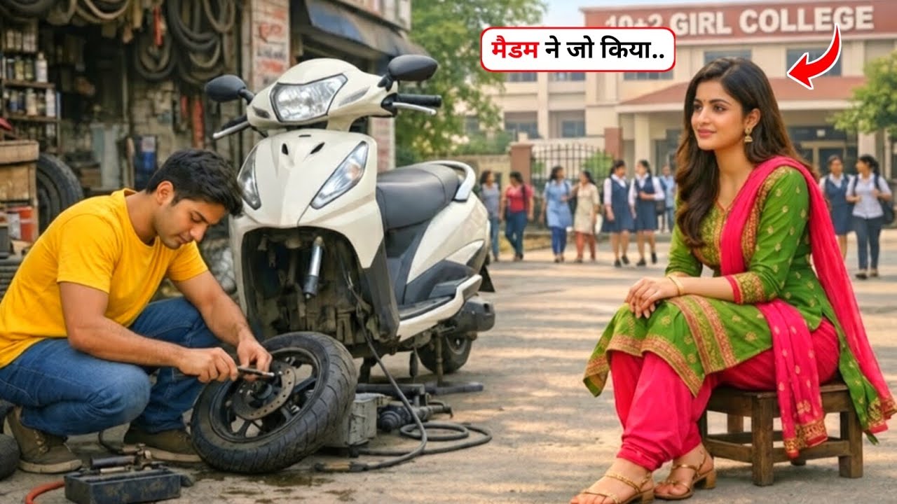 पंचर बनाने वाले लड़के के साथ टीचर मैडम ने जो किया… इंसानियत भी रो पड़ी