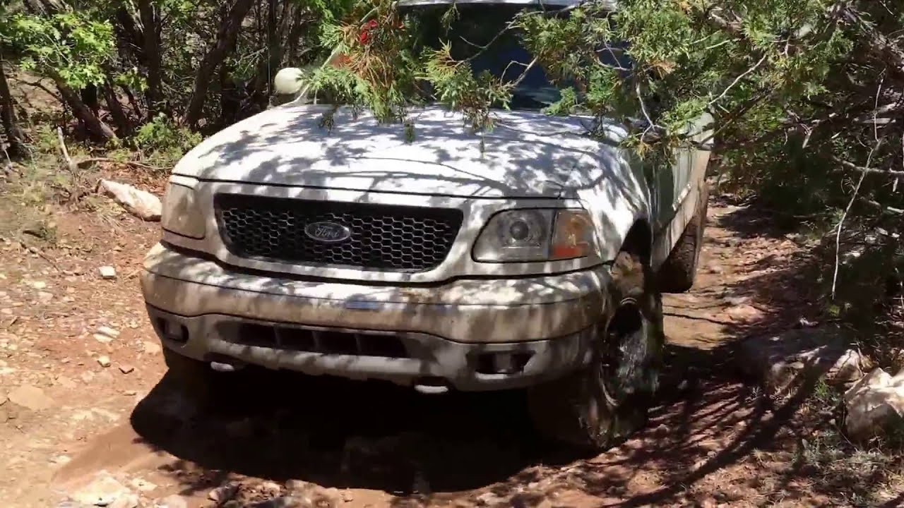 F150 on a Cedro jeep trail in NM