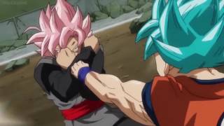 Ssjb Goku Vs Ssjr Black With Appropriate Music