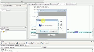 Message Dialog in C++