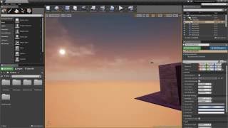 Unreal Engine 4 - [1-04] Making outside lighting/sky scene (Beginner) (v4.13)