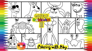 New Garten Of Banban 3 Coloring Pages | How to color All New Monsters | Cartoon - On & On [NCS]