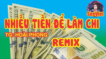 Nhiều tiền để làm chi - karaoke - Đoản khúc lam giang - Phi Vân Vĩ - Beat remix hay | TG: Hoài Phong