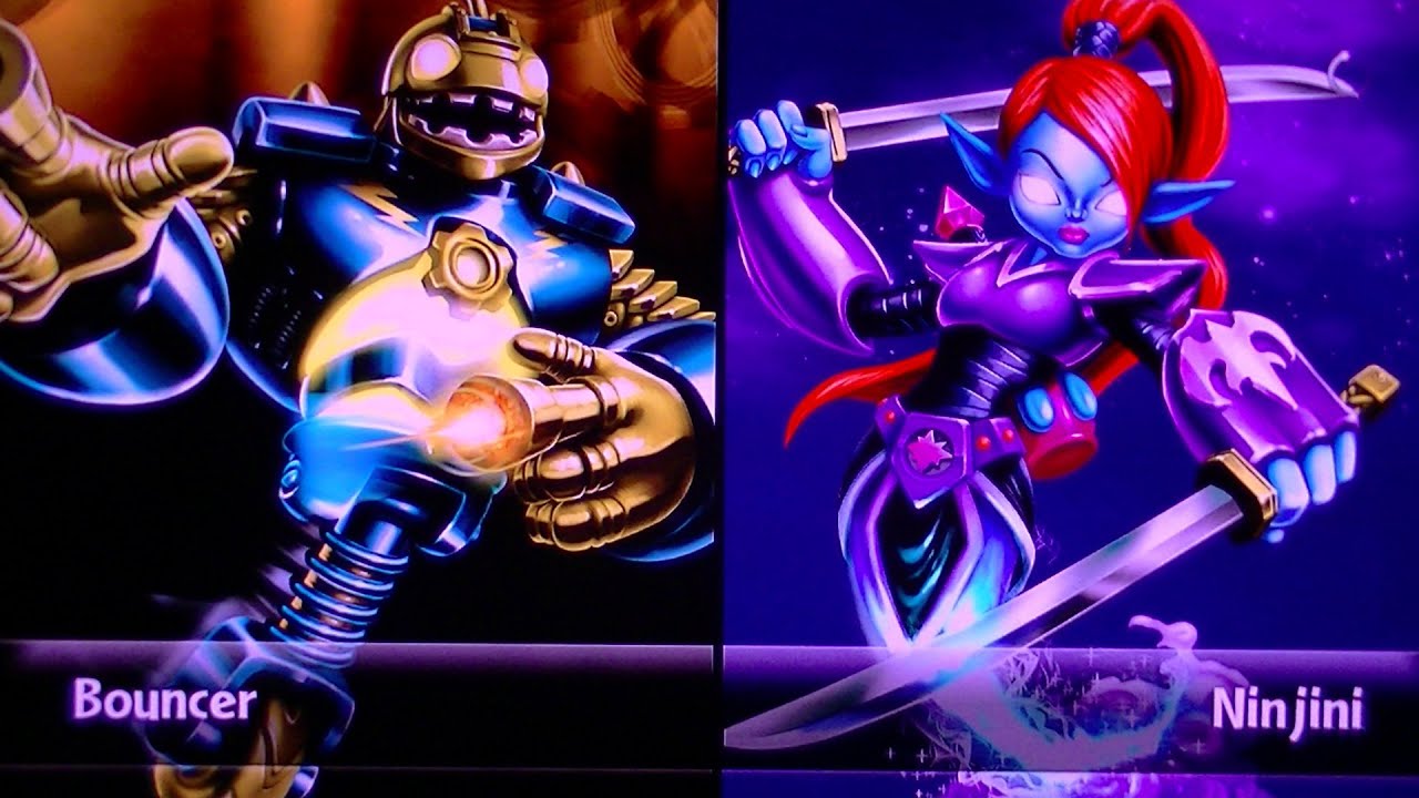 SKYLANDERS GIANTS LEGENDARY BOUNCER VS NINJINI ROUND 2