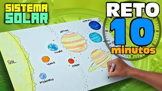Cómo dibujar el Sistema Solar COMPLETO en solo 10 Minutos