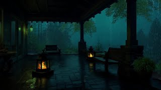Rain Water and Thunderstorm Sounds for Sleeping Peacefully