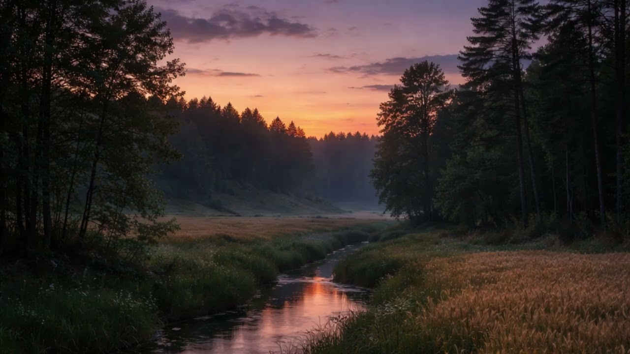 4 Hours Summer Night Sounds | Crickets & Wind in Forest | Relaxing Nature Ambience