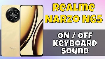 Keyboard Setting Realme Narzo N65 || How to set keyboard || ON / OFF Keyboard Sound