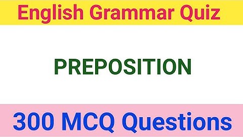 Preposition objective questions practice set। Preposition exercise in English grammar।