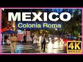 4K WALK MEXICO City ROMA CDMX 4k video SLOW TV travel vlog