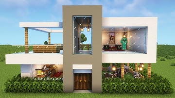 Minecraft: How to Build Easy Modern House