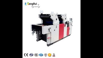 2 COLOR OFFSET PRINTING MACHINE UNITS TYPE 18x24 SIZE ZR262II NON WOVEN BAG PRINTING TRIAL ZONGRUI