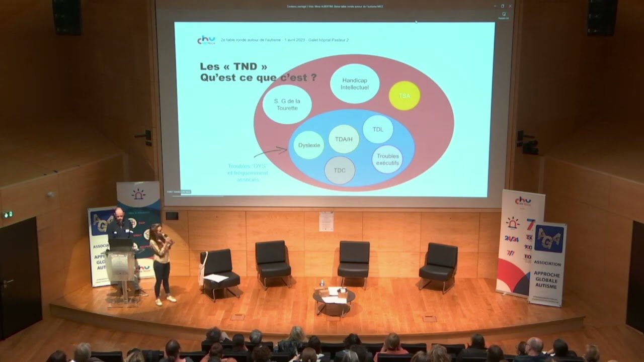 Vidéo de notre intervention à la table ronde Autisme organisée cette année 2023. CHU Nice