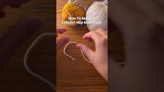 Crochet Slip Knot in 30 Seconds🧶 #CrochetForBeginners #DIY #Shorts