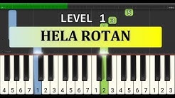 not piano hela rotan - tutorial level 1 - lagu daerah nusantara - tradisional -  maluku / ambon  - Durasi: 1:15. 